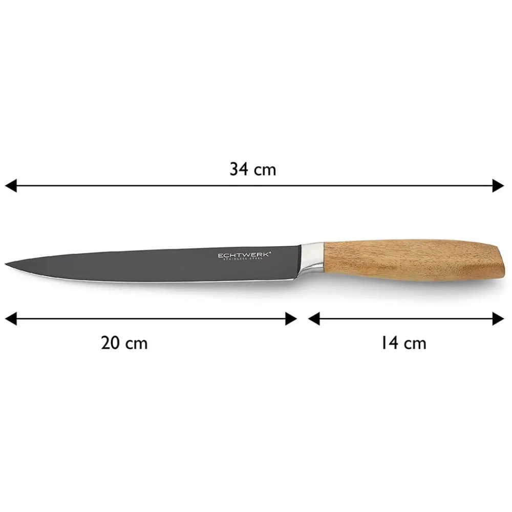 ECHTWERK Schinkenmesser Classic Black Edition 20cm EW-SM-0363 Hot
