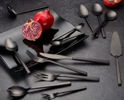 Tafelbesteck Set 30tlg PURE BLACK - Shiny ^ ECHTWERK Hot