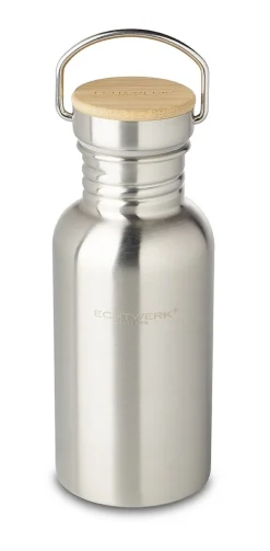 ECHTWERK Trinkflasche mit Bambusdeckel 500ml Discount