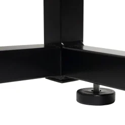 Eck-Schreibtisch -K66, Computertisch Arbeitstisch, MVG-zertifiziert 76x140x140cm, MDF Metall ~ dunkelbraun ^ MCW Clearance