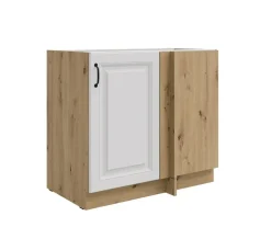 Küchen-Preisbombe Eckunterschrank 105cm Stilo Weiß Eiche Artisan Küchenzeile Küchenblock Küche Hot
