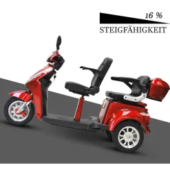 Eco Engel 503, Dreirad Roller Senioremobil 25 km/h, rot Best