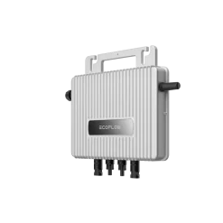 SUNNIVA ECOFLOW Mikro-Wechselrichter 800 W EFStreamMI800W für Balkonkraftwerk, IP67 wetterfest, Plug&Play Installation, 2 MPPT, Bluetooth & WIFI, inkl. 5m Anschlusskabel & 4x 1m Solar-Verlängerungen, Inverter Online