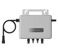 SUNNIVA ECOFLOW Mikro-Wechselrichter 800 W EFStreamMI800W für Balkonkraftwerk, IP67 wetterfest, Plug&Play Installation, 2 MPPT, Bluetooth & WIFI, inkl. 5m Anschlusskabel & 4x 1m Solar-Verlängerungen, Inverter Online