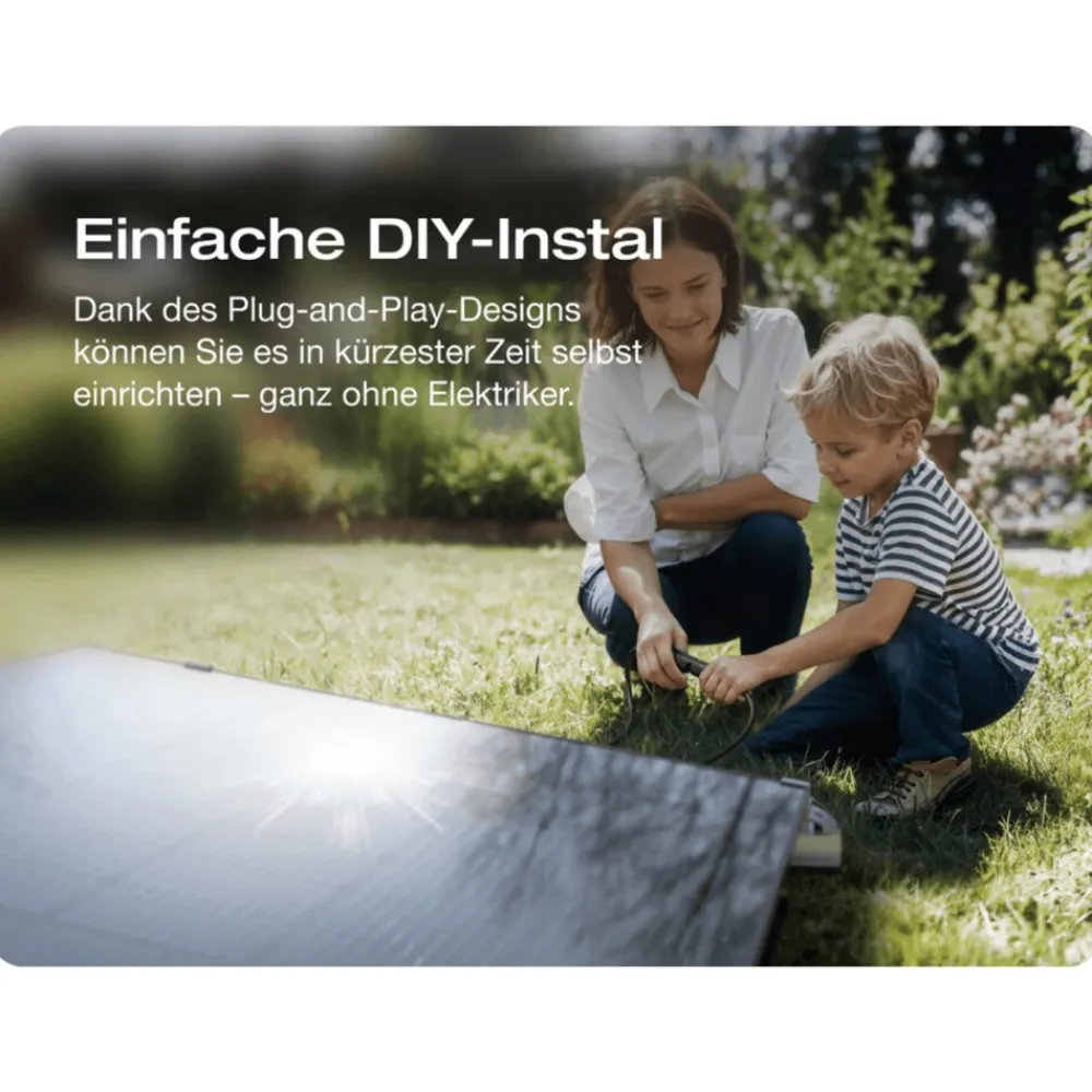 SUNNIVA ECOFLOW Mikro-Wechselrichter 800 W EFStreamMI800W für Balkonkraftwerk, IP67 wetterfest, Plug&Play Installation, 2 MPPT, Bluetooth & WIFI, inkl. 5m Anschlusskabel & 4x 1m Solar-Verlängerungen, Inverter Online