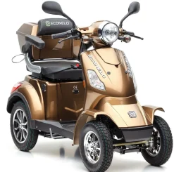 ECONELO E-Seniorenmobil Voltrixx, Lithium-Akku, 4-Rad, 1000 Watt, Braun Hot