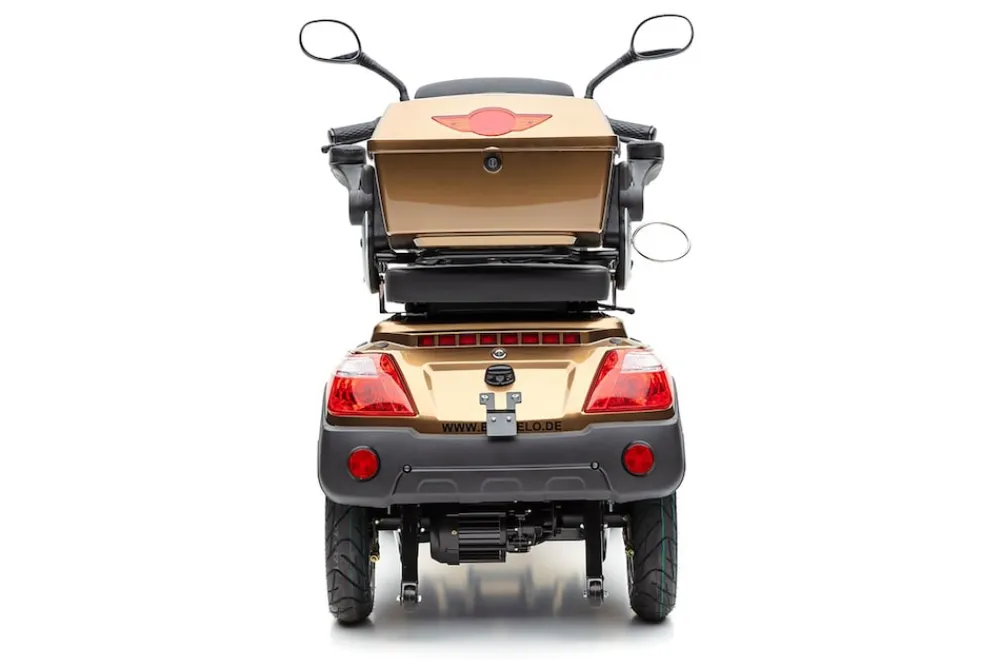 ECONELO E-Seniorenmobil Voltrixx, Lithium-Akku, 4-Rad, 1000 Watt, Braun Hot