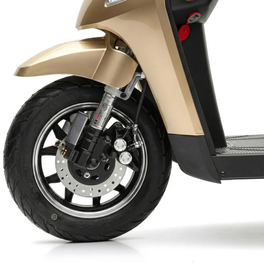 ECONELO E-Seniorenmobil Yogi-IQ, Blei-Akku, 3-Rad, 1000 Watt, Braun Clearance