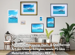 Ecosa Bilderrahmen 10x15cm Echtglas MDF Wandhalterung goldfarben Clearance