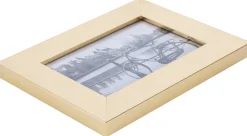 Ecosa Bilderrahmen 10x15cm Echtglas MDF Wandhalterung goldfarben Clearance