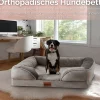 Orthopädisches Hundebett 71x58x18cm Wasserfest Anti-Rutsch-Boden ^ Ecosa Best