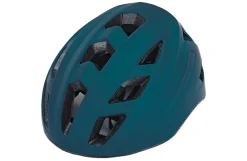 Prophete ECO Urban Fahrradhelm, stoßfeste Hartschaum-Innenschale, mit LED-Licht und Reflektionsstreifen, Größe: 52-59 cm, Farbe: blau Discount