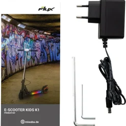 eFlux Kids K1 E-Scooter Schwarz Hot