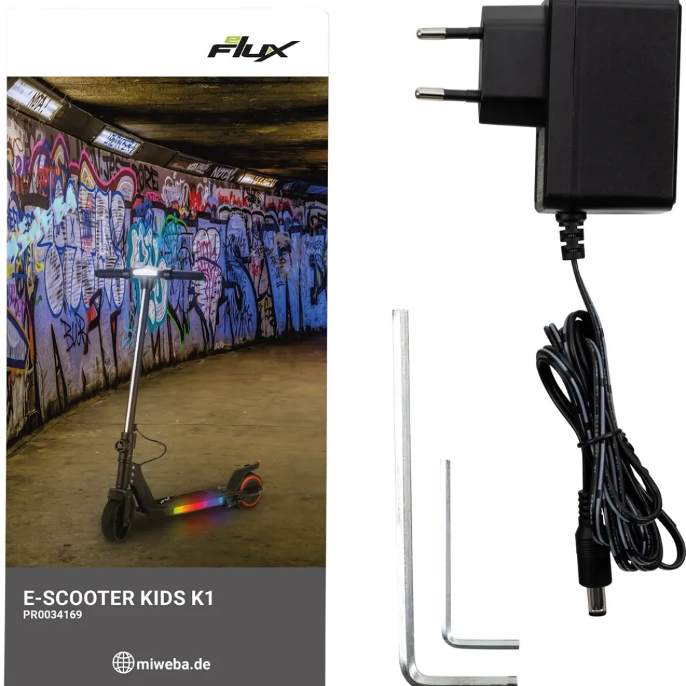 eFlux Kids K1 E-Scooter Schwarz Hot