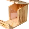 Eichhörnchen-Futterstation mit Futtersilo, Futterstelle aus Holz ^ Dobar Clearance