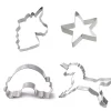 EinhornLiebe - Keks Ausstecher 4er Set - Einhorn, Stern, Regenbogen, Einhornkopf (Edelstahl) Discount