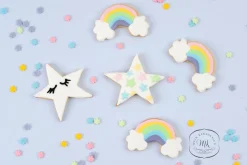 EinhornLiebe - Keks Ausstecher 4er Set - Einhorn, Stern, Regenbogen, Einhornkopf (Edelstahl) Discount