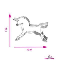 EinhornLiebe - Keks Ausstecher 4er Set - Einhorn, Stern, Regenbogen, Einhornkopf (Edelstahl) Discount