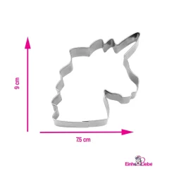 EinhornLiebe - Keks Ausstecher 4er Set - Einhorn, Stern, Regenbogen, Einhornkopf (Edelstahl) Discount