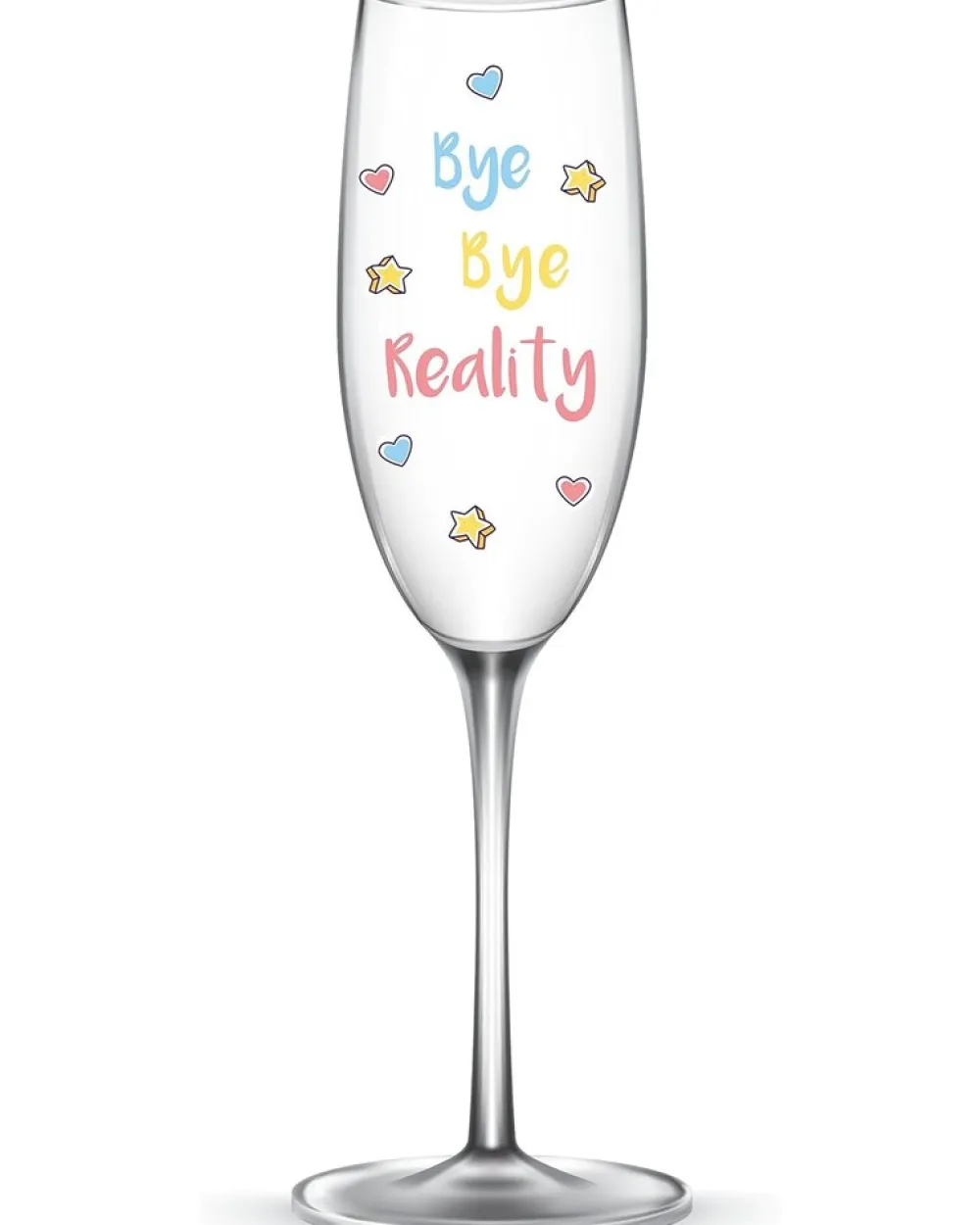 EinhornLiebe - Sektgläser Set - Einhorn Glas Bye Bye Reality (2 Stück) Proseccogläser Gläser Hot