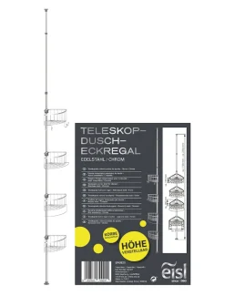 Eisl Teleskop Duschregal mit 4 Duschkörben Chrom