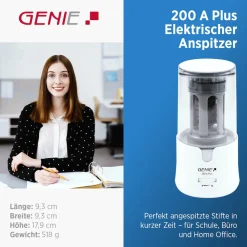 Genie Elektrischer Bleistiftspitzer Universell für alle Stiftdurchmesser und Formen Outlet