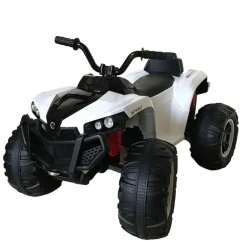 Elektro Kinderquad S888 weiss, Musikfunktion, 2x 25W Motoren, 12V 7Ah Akku ^ Es-Toys Clearance