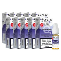 Elf Bar ELFBAR ELFLIQ - Blackberry Ice Nicotine Salt Liquid 10ml 2.0% 10er Pack Outlet