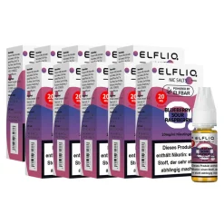Elf Bar ELFBAR ELFLIQ - Blueberry Sour Raspberry Nicotine Salt Liquid 10ml 2.0% 10er Pack Hot