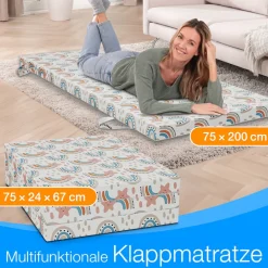 Klappmatratze Gästematratze, 75x200x8 cm, ^ eloneo Online