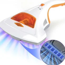 eloneo Milbensauger für Matratzen mit UV-C Licht, Sterilisation u. Reinigung, Matratzensauger, HEPA-Filtration vernichtet bis zu 99,9% Aller Milben, ohne Beutel, Starke Saugleistung, für Allergiker Online