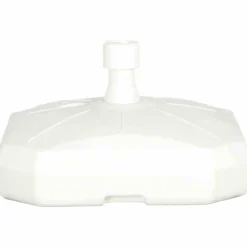 Enne Plastica Schirmständer 50 Liter, befüllbar, mit Rolle, weiß Polyethylen-HD, für Hot