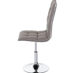 MCW 6er-Set Esszimmerstuhl -C41, Stuhl Küchenstuhl, höhenverstellbar drehbar, Kunstleder MVG-zertifiziert ~ taupe-grau Best