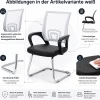 MCW 2er-Set Konferenzstuhl Afragola, Besucherstuhl, Kunstleder MVG-zertifiziert ~ schwarz Discount