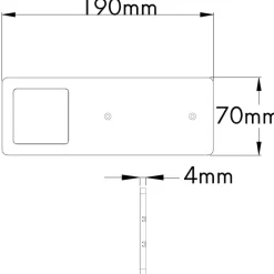 4er Set Unterbauleuchte TooFlat neutralweiß ^ kalb Material für Möbel Discount