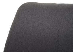 Esszimmerstuhl -H71, Küchenstuhl Lehnstuhl Stuhl, Stoff/Textil Stahl ~ grau-braun ^ MCW Sale