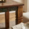 KADIMA DESIGN Esszimmertisch – Rechteckig 120x70x76 cm Bootsholz Shabby Chic