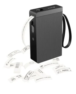 Olympia Etikettendrucker Etikettiergerät Beschriftungsgerät selbstklebend Labeldrucker Kabelloser Mini Label Printer mit iOS Android, Zuhause Büro Bluetooth P22 schwarz Best