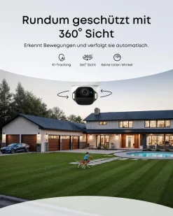 Eufy SoloCam E42 2-Kamera-Kit Außenkamera (Überwachungskamera, Solar, WLAN, 4K)