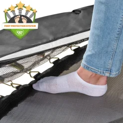 Allure Classic Bodentrampolin 244x427cm - schwarz ^ Exit Best