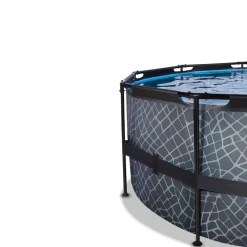 Exit Frame Aufstellpool ø450x122cm mit Sandfilterpumpe, Abdeckung und Wärmepumpe, versch. Ausführungen New