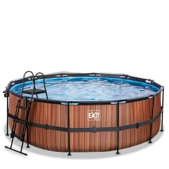 Frame Pool ø427x122cm mit Sandfilterpumpe und Abdeckung, versch. Ausführungen ^ Exit Clearance