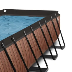 Exit Frame Pool 400x200x100cm mit Sandfilterpumpe und Abdeckung, versch. Ausführungen Online