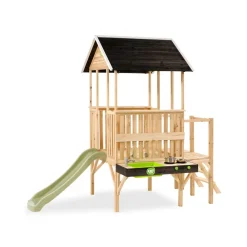 Exit Panorama 350 Holzspielhaus mit Rutsche, Balkon und Küche Sale
