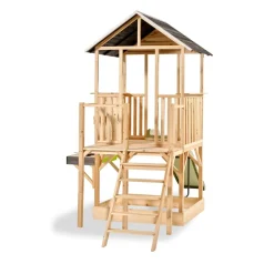 Exit Panorama 550 Holzspielhaus mit Rutsche, Balkon und Küche Best