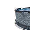 Exit Stone Pool ø360x122cm mit Sandfilterpumpe - grau Outlet