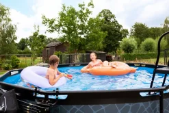 Exit Stone Pool ø360x122cm mit Sandfilterpumpe - grau Outlet