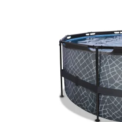 Exit Stone Pool ø427x122cm mit Sandfilterpumpe - grau Best