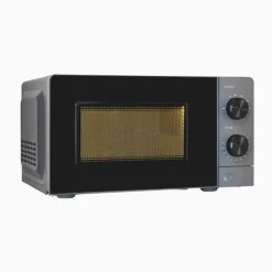 MW950-70 grau Mikrowelle (20 Liter, 700 Watt max. Mikrowellenleistung, lackierter Garraum, 6 Leistungsstufen inkl. Auftaufunktion, Drehteller 24,5 cm Ø, mechanische Zeitschaltuhr, Innenbeleuchtung, Grau/Schwarz) ^ Exquisit Sale