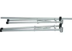 Fahrrad-Sattelständer -K39, Fahrradständer Aufhängebügel, Metall pulverbeschichtet 114x170x114cm ausziehbar ~ silber ^ MCW Sale